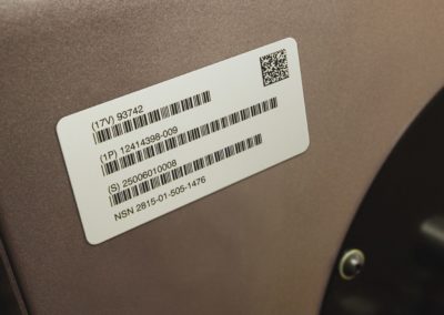 AlumaTough Metal Barcode Tags for Equipment and OEM