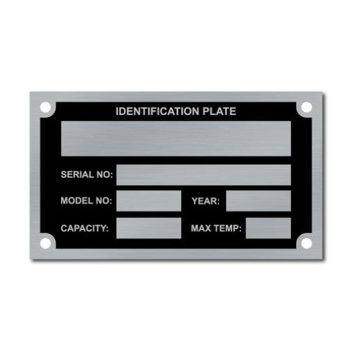 Metal ID Plates and Tags made with ultra-durable AlumaTough metal